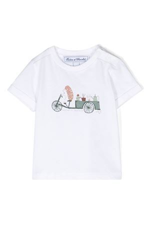 T-shirt in cotone bianco TARTINE ET CHOCOLAT KIDS | TY1005152